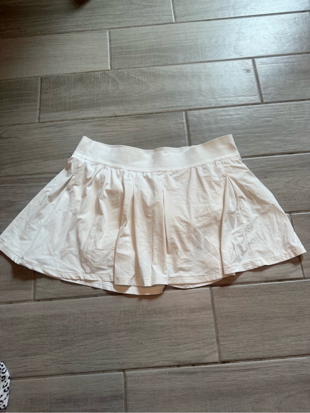 lululemon athletica White Pleated Skater Tennis Skirt